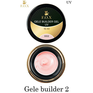 Гель-желе моделюючий FOX Gele builder gel UV Pink 2, 15 г