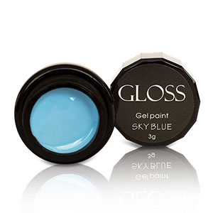 Гель-краска Gloss Sky Blue 3г