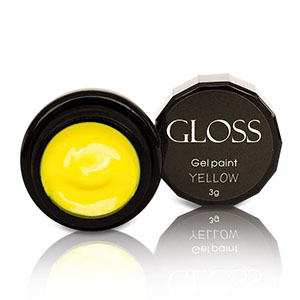 Гель-краска Gloss Yellow 3г