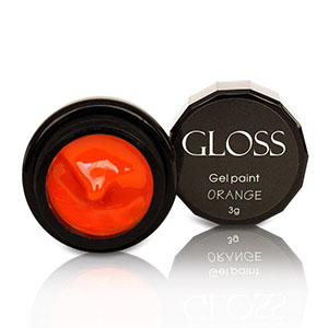 Гель-краска Gloss Orange 3г