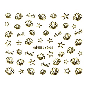 Наклейки для нігтів Kodi (стікери) Nail Art Stickers 044 Gold