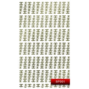 Наклейки для нігтів Kodi Nail Art Stickers SP 001 Silver