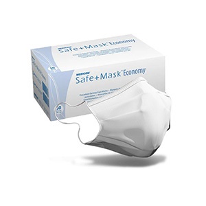 Маска защитная Medicom Safe + Mask Economy с ушными петлями, белая (50 шт)