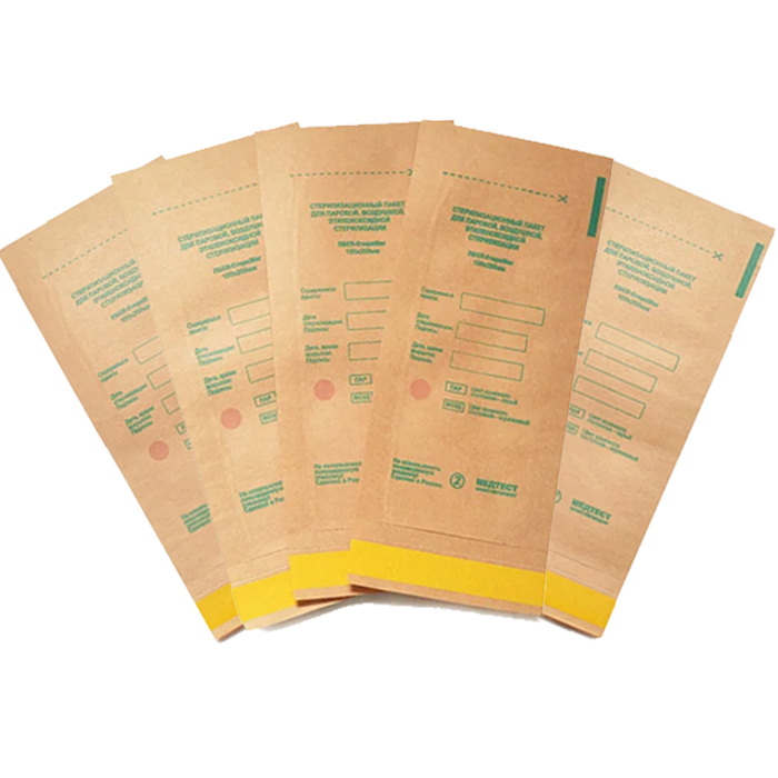 Набор крафтпакетов 100х200 мм для стерилизации Медтест (5 уп*100 шт)