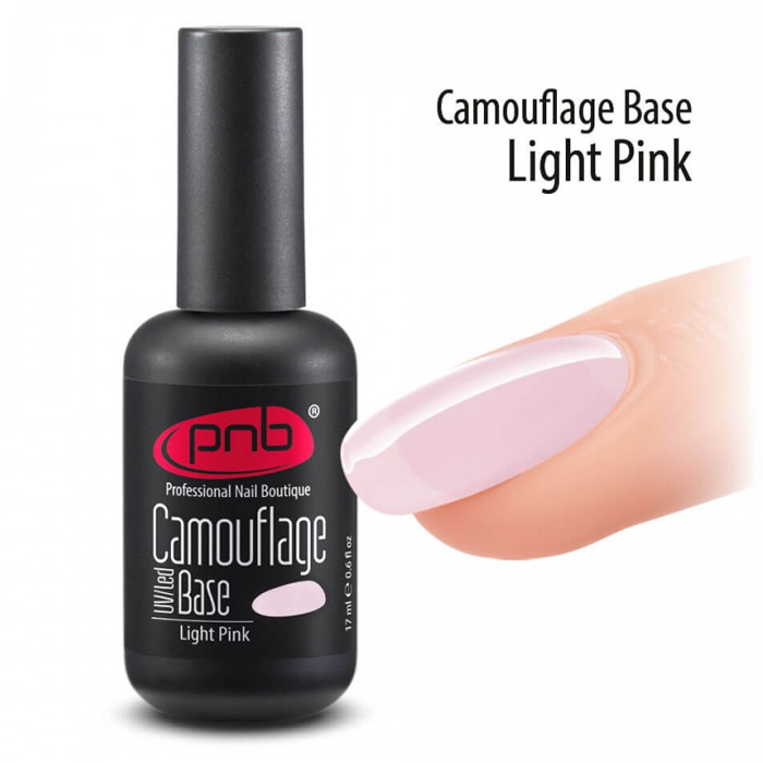 Гель-лак PNB UV/LED Camouflage Base 17 ml, Light Pink