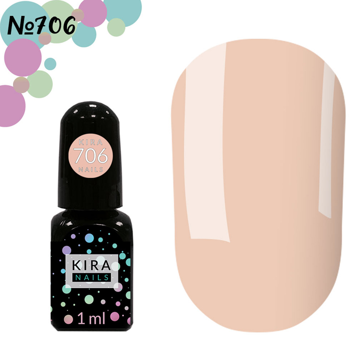 Гель-лак Kira Nails Mini №706, 1 мл