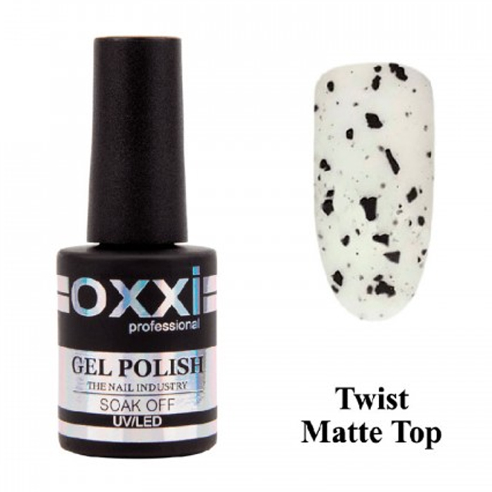 Матовый топ для гель-лака Oxxi Professional Twist Matte Top, 10 мл