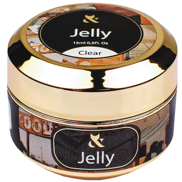 Гель-желе моделирующий F.O.X Jelly Cover Clear, 15 мл