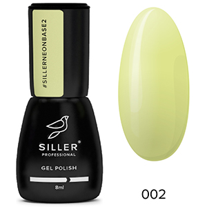 Гель-лак Siller Neon Base №002 (светлый оливковый), 8 ml