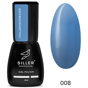 Гель-лак Siller Neon Base №008 (синій), 8 ml
