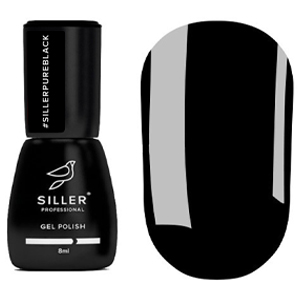 Гель-лак Siller Pure Black, 8 мл