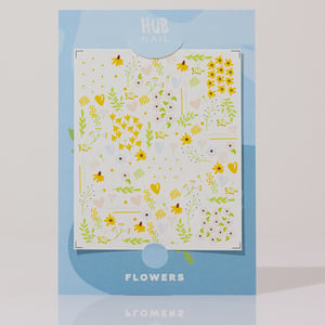 Слайдер-дизайн для ногтей HUB Nail (Flowers) 