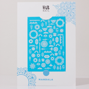 Слайдер-дизайн для ногтей HUB Nail (Mandala) 