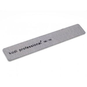 Пилка для ногтей Kodi Прямоугольная Grey 180/100