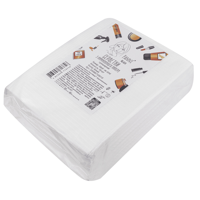 Салфетки медицинские 3-х слойные из ламинированной бумаги Panni Mlada 33х41см, белые (50шт) 