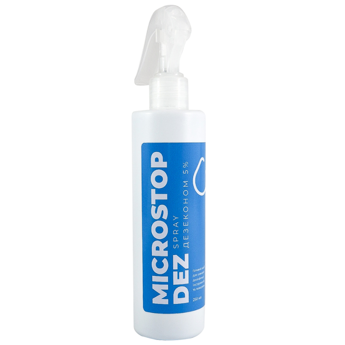 Готовий розчин для дезінфекції інструментів та поверхонь Microstop Dez Spray Дезеконом 5% (250 мл)