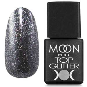 Гель-лак Moon Full Top Glitter Silver №03, 8 мл