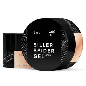 Гель павутинка Siller Spider Gel (золото), 5 мл