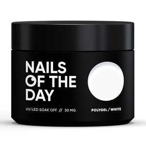 Полигель Nails of the day Poly Gel White, 30 мл