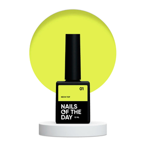 Гель-лак Nails of the day Neon top №01, 10 мл