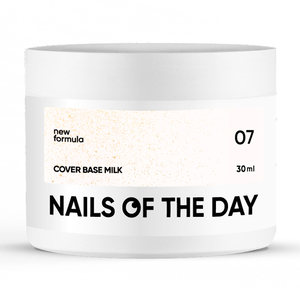 Гель-лак Nails of the day Cover Base NEW Formula №07 milk, 30 мл