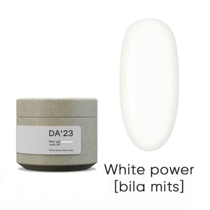 Гель-лак DA'23 Fiber Gel White power [bila mits’], 30 мл