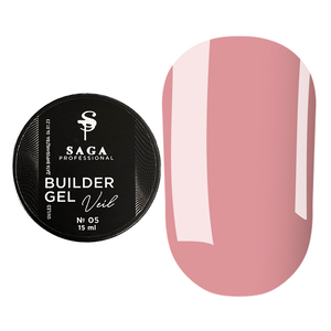 Моделюючий гель SAGA professional Builder Gel Veil №05, 15 мл