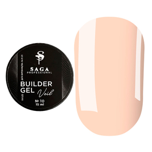 Моделюючий гель SAGA professional Builder Gel Veil №10, 15 мл