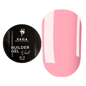 Моделюючий гель SAGA professional Builder Gel Veil №14, 15 мл