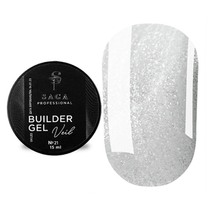 Моделюючий гель SAGA professional Builder Gel Veil №21, 15 мл