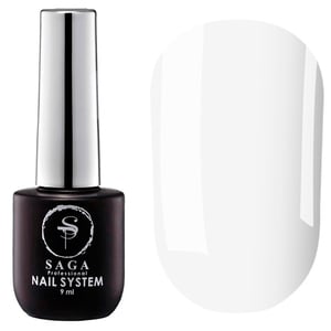 Топ без липкого слоя SAGA professional WHITE, 9 мл