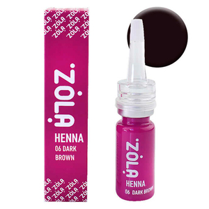 Хна професійна для брів ZOLA (06 DARK BROWN), 10 г