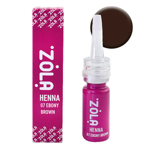 Хна професійна для брів ZOLA (07 EBONY BROWN), 10 г