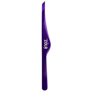 Пинцет скошенный профессиональный для бровей ZOLA VIOLET