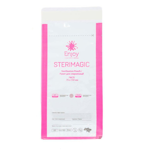 Крафт-пакеты для стерилизации Enjoy Professional SteriMagiс ПКСП 75х150 мм, 100 шт