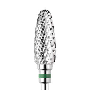 Фреза карбид-вольфрамовая KWARK, закругленный конус «кукуруза», зеленая, 6 мм (KT60004C0)