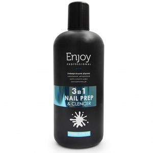 Універсальна рідина Enjoy Professional 3 в 1 Nail prep & cleaner, 500 мл Універсальна рідина Enjoy Professional 3 в 1 Nail prep & cleaner, 500 мл