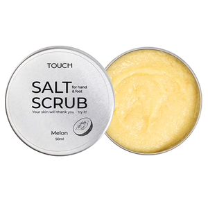 Сольовий скраб Touch Silver Line Salt Scrub Melon догляд за шкірою рук і ніг, 50 мл