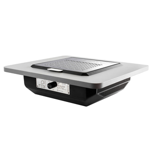 Витяжка, що вбудовується Teri Brilliant чорна (решітка металік), 111 Вт