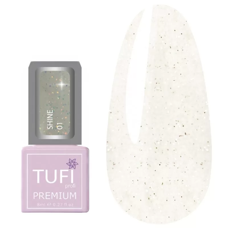 Гель-лак TUFI profi SHINE №01 Мэрлин, 8 мл