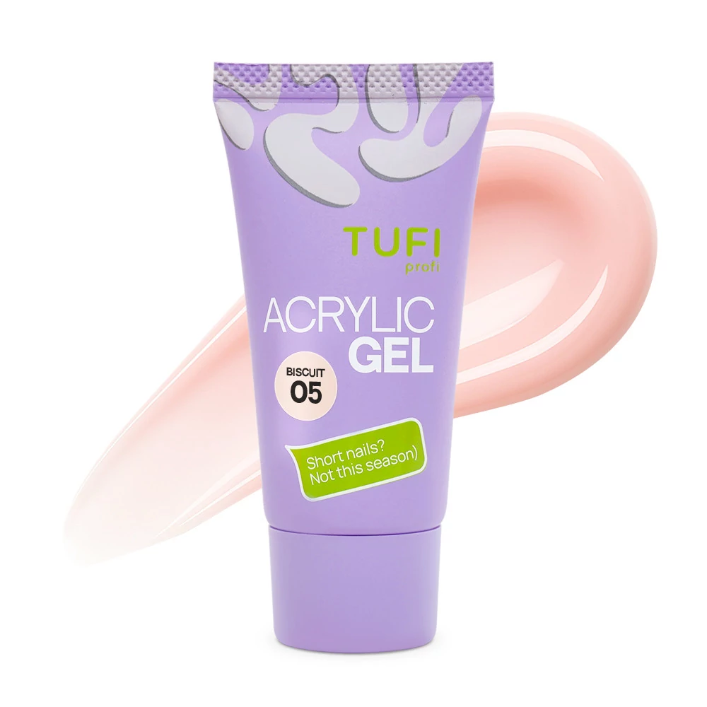 Акригель для нарощування нігтів TUFI profi №05 Biscuit, 30 г