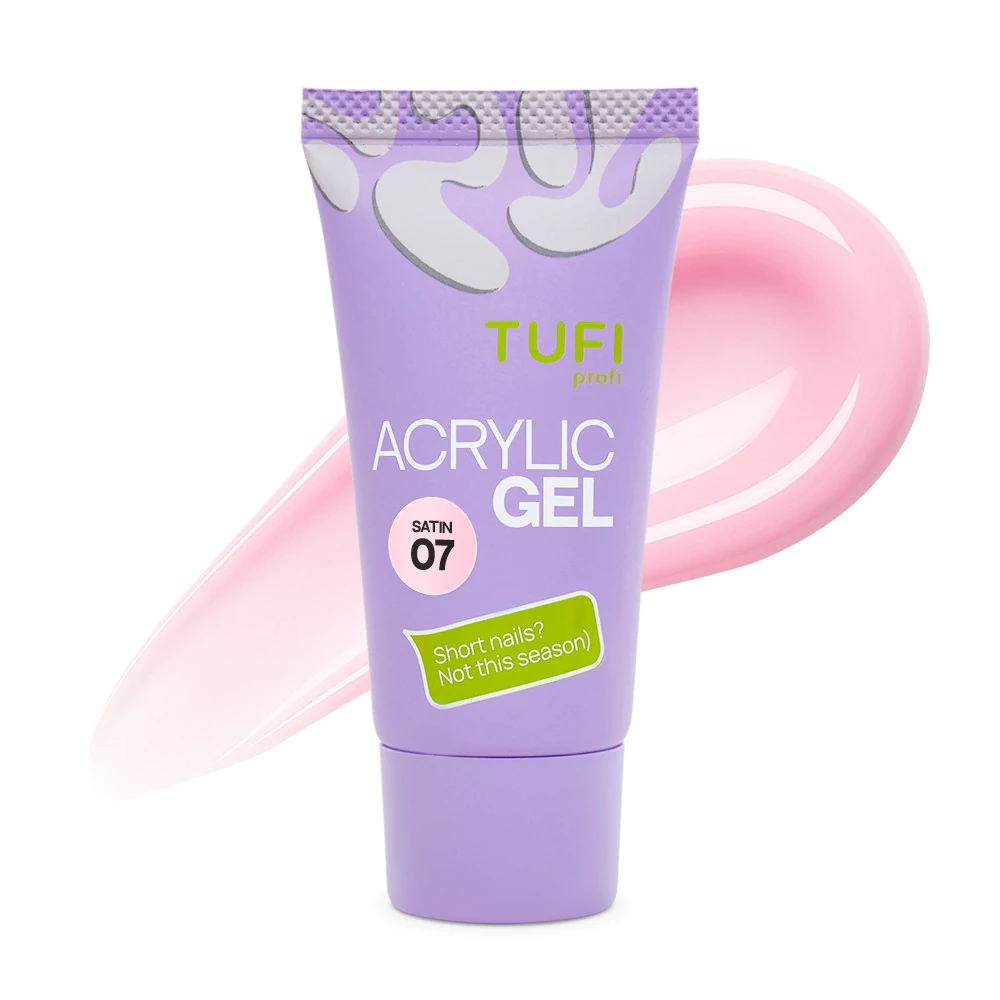Акригель для нарощування нігтів TUFI profi №07 Satin, 30 г