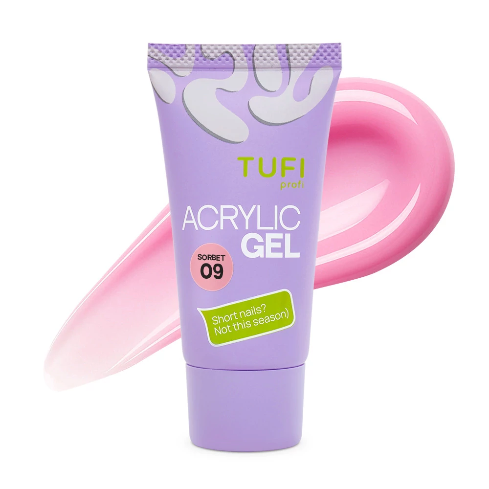 Акригель для нарощування нігтів TUFI profi №09 Sorbet, 30 г