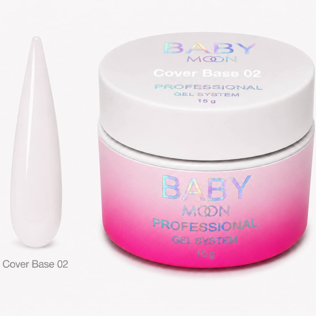 Гель-лак BABY MOON Cover Base №02, 15 мл