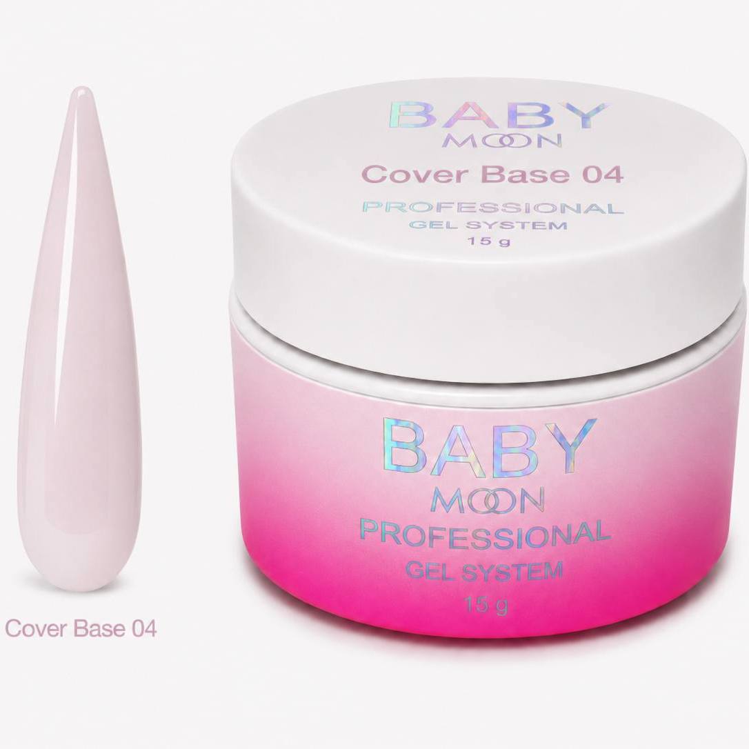 Гель-лак BABY MOON Cover Base №04, 15 мл