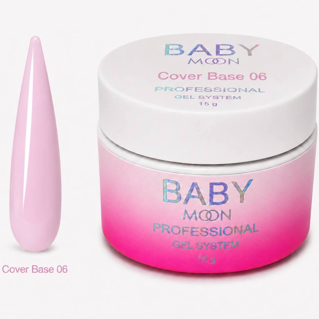 Гель-лак BABY MOON Cover Base №06, 15 мл