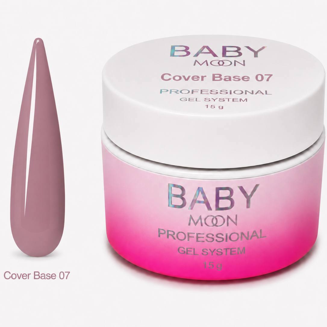 Гель-лак BABY MOON Cover Base №07, 15 мл