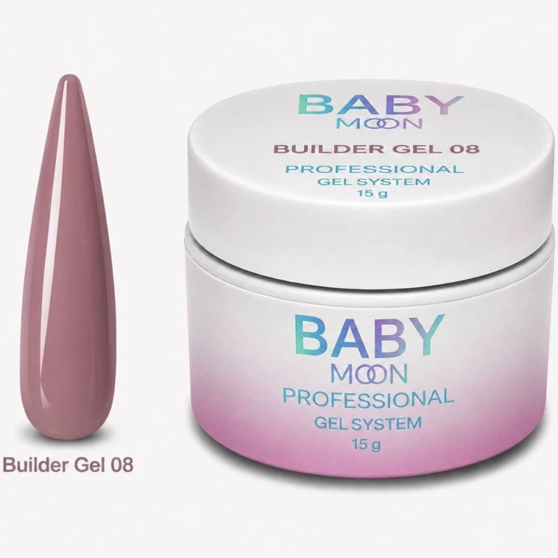 Моделюючий гель BABY MOON Builder Gel №08, 15 мл
