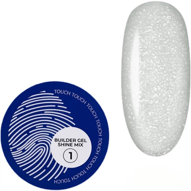 Гель для наращивания Touch Builder Gel Shine Mix №01, 15 мл