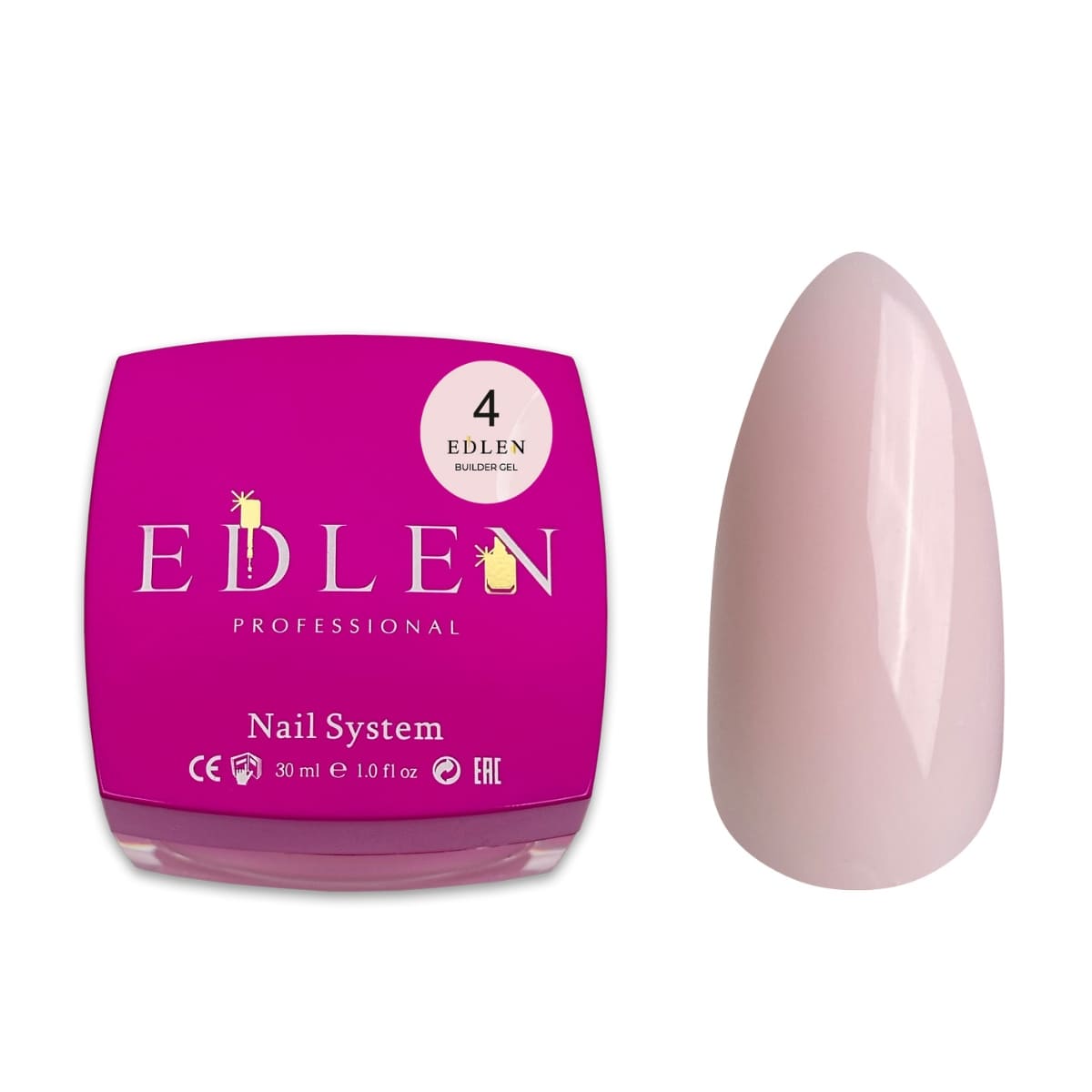 Гель для нарощування Edlen Builder Gel №4, 30 мл